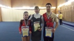 Победители в первенстве и чемпионате округа  по спортивной акробатике в г.Пермь