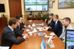 В муниципалитете состоялась встреча с Олимпийским чемпионом Семеном Елистратовым и тренерами Андреем Максимовым и Альбертом Тимербулатовым